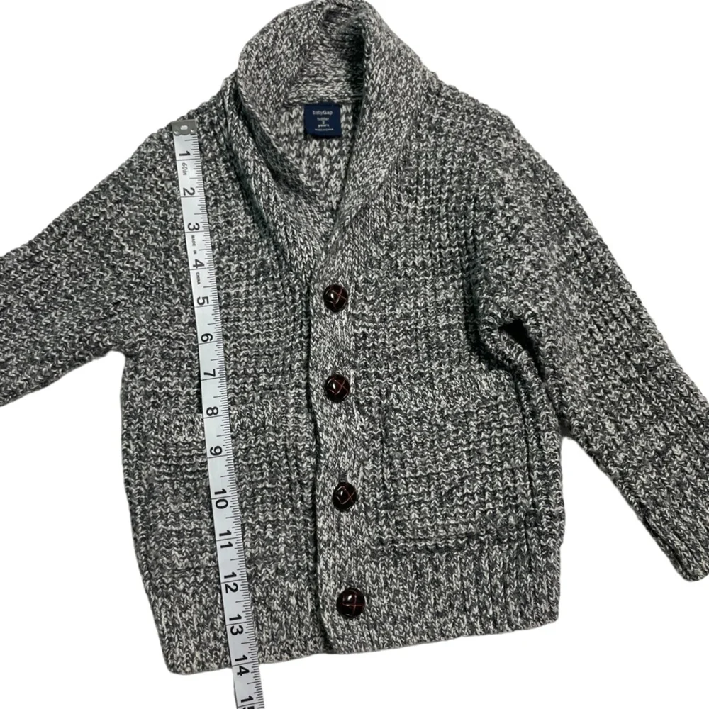 Grandpa Cardigan Charcoal gray Baby gap 2 years